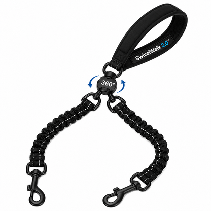 SwivelWalk 2.0™ - Tangle-Free Two Dog Leash